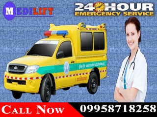 Utilize Medilift Ambulance Service in Bokaro and Dhanbad with Amazing Medical Facility