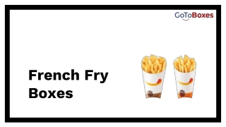 French Fries Box