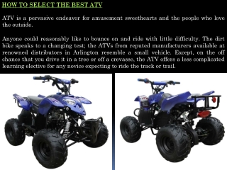 Purchase Coolster ATV - 360 Power Sports