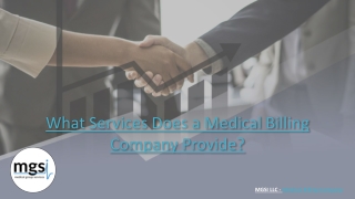 What Services Does a Medical Billing Company Provide?