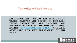 Tips to deal with Lip infections