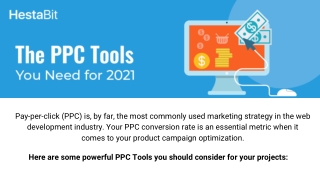 The PPC Tools You Need for 2021