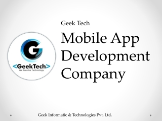 Geek Informatic | Mobile App Development Company