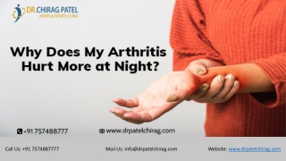 Why Does My Arthritis Hurt More at Night? | Orthopedic Doctor in Mumbai