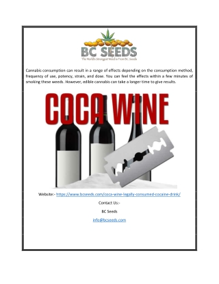 Coca Wine | Bcseeds.com