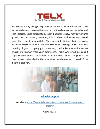 Computer Support Miami | Telx Computers