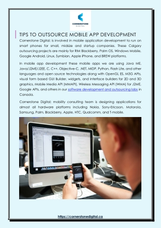 Tips To Outsource Mobile App Development