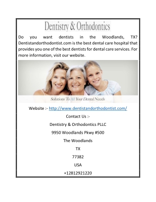 The Woodlands Tx Dentist | Dentistandorthodontist.com