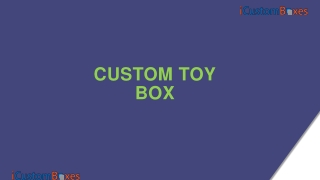 Get Stylish Printed Custom Toy Box at Wholesale Rates