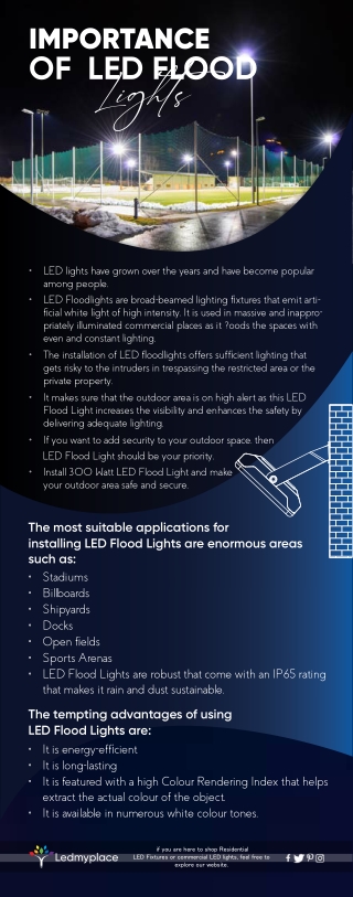 Importance of LED Flood Lights