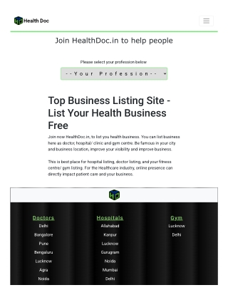 Top Business Listing Site - List Your Health Business Free