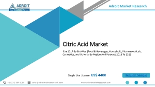 Citric Acid Market