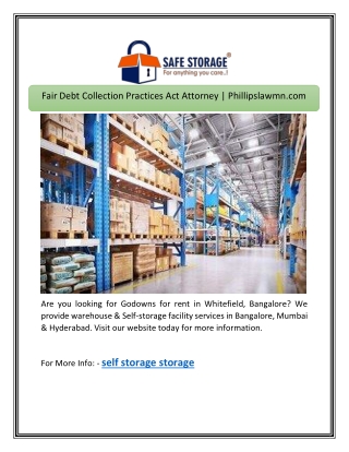 Find the Best Self-Storage Storage