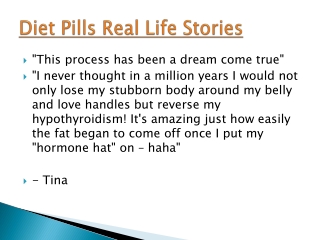 diet pill real life stories