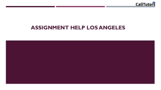 Assignment help los angeles