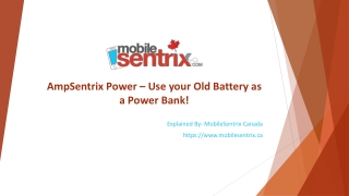 AmpSentrix Power – Use your Old Battery as a Power Bank!