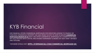 Commercial mortgage broker UK