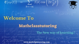 Welcome to Mathclasstutoring