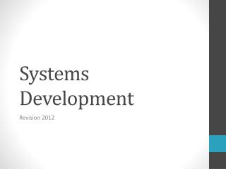 Systems Development