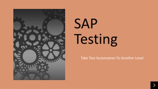 SAP Testing Services - Take Test Automation To Another Level
