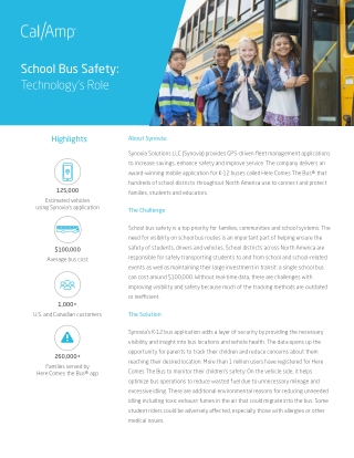 School Bus Safety: Technology’s Role