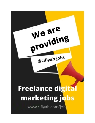 Freelance digital marketing jobs for fresher