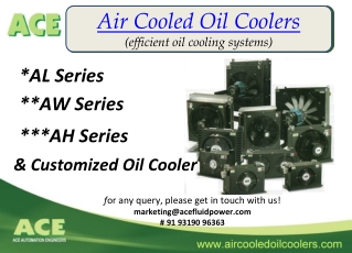 AIR COOLED OIL COOLERS (Efficient oil cooling systems) by ACE