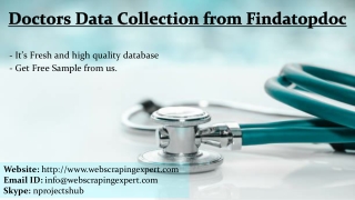 Doctors Data Collection from Findatopdoc