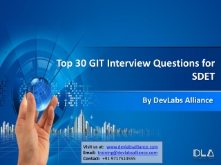 TOP 30 GIT INTERVIEW QUESTION FOR SDET