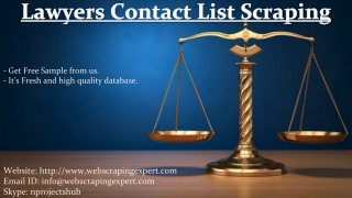 Lawyers Contact List Scraping
