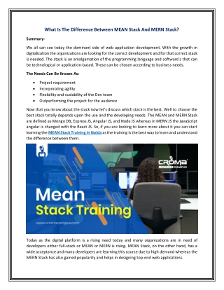 What Is The Difference Between MEAN Stack And MERN Stack?