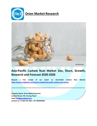 Asia-Pacific Cashew Nuts Market Research and Forecast 2020-2026