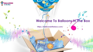 Gender reveal balloon box