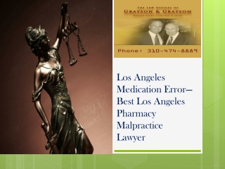 Choose Los Angeles pharmacy malpractice lawyer to instantly recover compensation!