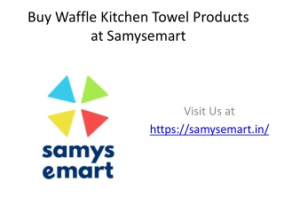 Buy Waffle Kitchen Towel 4 pack Red at samysemart