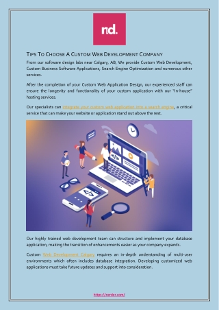 Tips To Choose A Custom Web Development Company