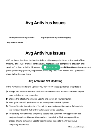 How To Fix AVG Antivirus Issues - Complete Guide