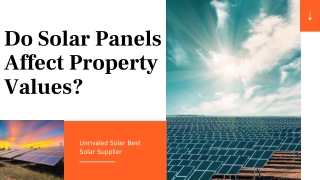 Do Solar Panels Affect Property Values | Residential Solar Supplier League City TX