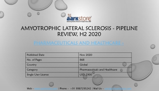 Pharmaceutical and Healthcare latest pipeline guide Amyotrophic Lateral Sclerosis - Pipeline Review, H2 2020