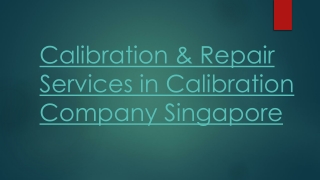 Calibration & Repair Services