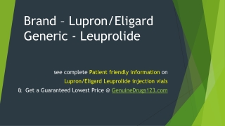 Leuprorelin Lupron Injection Ivf Cost, Dosage, Uses, Side Effects