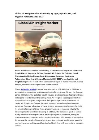 Global Air Freight Market Research Report 2020-2027