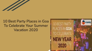 10 Best Party Places in Goa to Celebrate Your Summer Vacation 2020