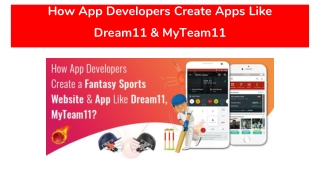 How App Developers Create Apps Like Dream11 & MyTeam11