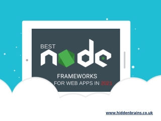 Best Node.JS Frameworks for Web Apps in 2021