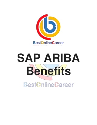 5 Benefits of SAP Ariba | SAP Ariba online training benefits