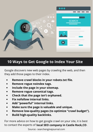 10 Ways to Get Google to Index Your Site