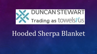 Hooded Sherpa Blanket