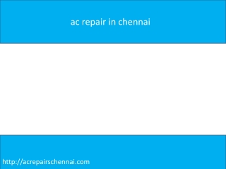 Ac Service In Chennai