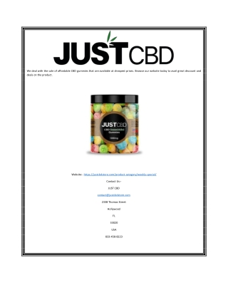 Justcbd Gummies | Justcbdstore.com